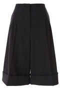 MSGM Pleated Wide-Leg Shorts