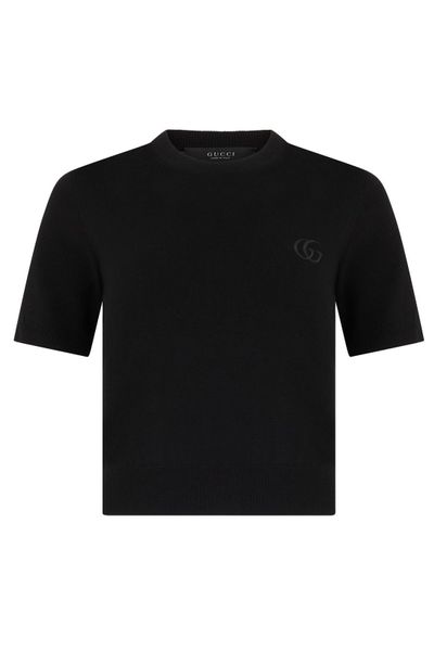Gucci Logo Embroidered Crewneck T-Shirt