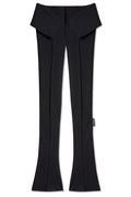 Off-White Heavy Jer Folded-Waist Slim Pants
