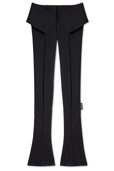 Off-White Heavy Jer Folded-Waist Slim Pants