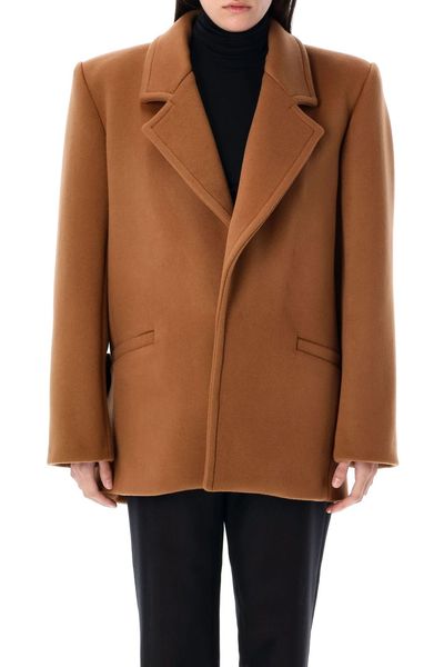 Saint Laurent Single-Breasted Short Coat
