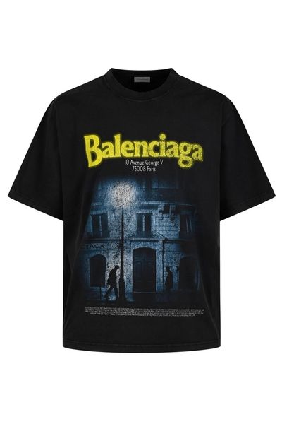 Balenciaga Graphic Printed Oversized T-Shirt