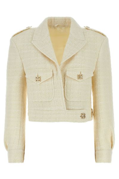 Givenchy 4G Plaque Tweed Cropped Jacket