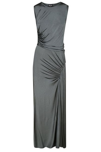 Giorgio Armani Draped Embellished Dress