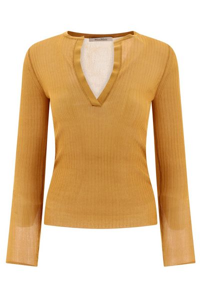 Max Mara Saggina V-Neck Long-Sleeved Jumper