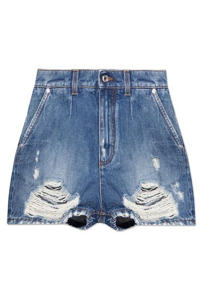 Dolce & Gabbana High Waisted Denim Shorts