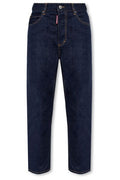 Dsquared2 Logo Tag Straight-Leg Jeans