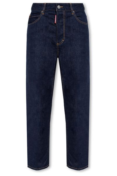 Dsquared2 Logo Tag Straight-Leg Jeans