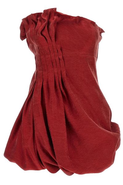 Magda Butrym Pleated Asymmetrical Balloon Dress