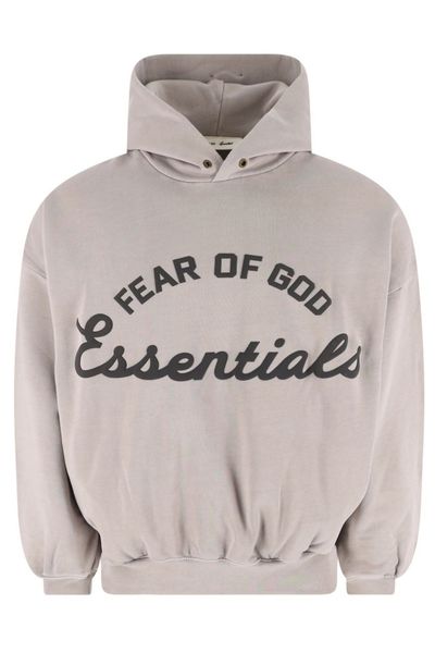 Fear Of God Essentials Logo Print Hoodie
