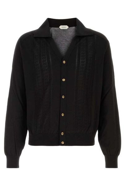 Versace Medusa Button-Up Cardigan