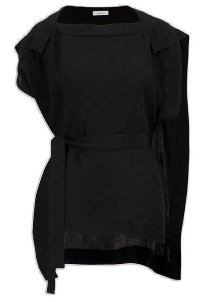 Ferragamo Monogram Waist Detailed Blouse