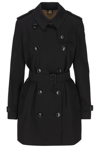 Burberry Double Breasted Belted-Waist Coat