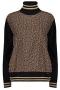 Herno Patterned Turtleneck Knitted Sweater