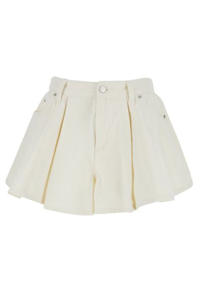 Sea New York Stasia Pleated Denim Shorts