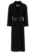 Valentino Soft Drap Bow Belt Coat