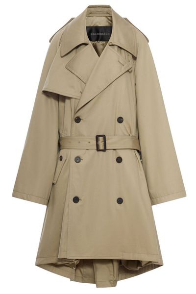 Balenciaga Double-Breasted Belted Coat