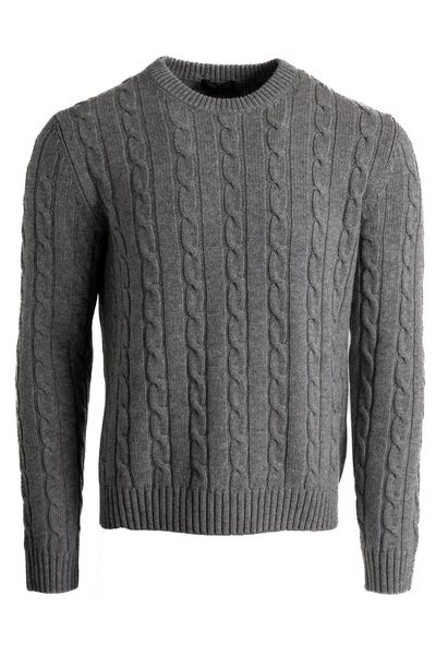 Prada Crewneck Ribbed Knitted Jumper