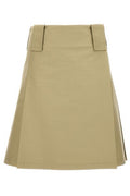 Burberry Pleated A-Line Midi Skirt