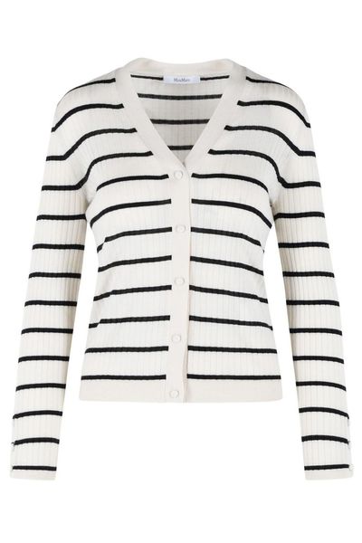 Max Mara Pedale V-Neck Knitted Cardigan