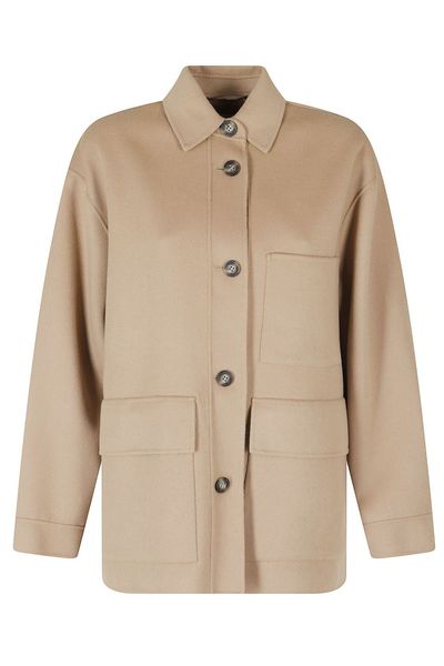 Weekend Max Mara Folk Button-Up Coat
