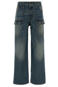 Miu Miu Logo-Patch Denim Jeans