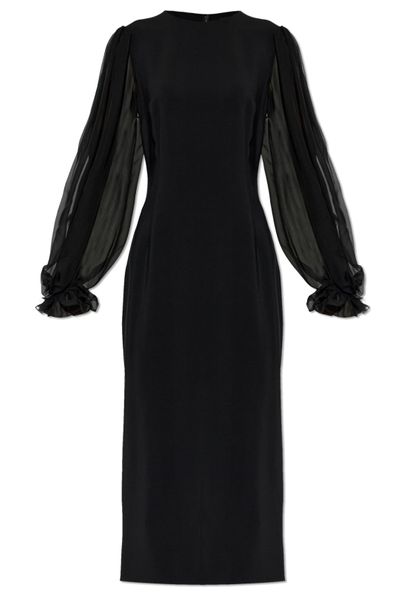Dolce & Gabbana Puff Sleeved Midi Dress