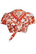 Dolce & Gabbana Majolica Printed Crop Top