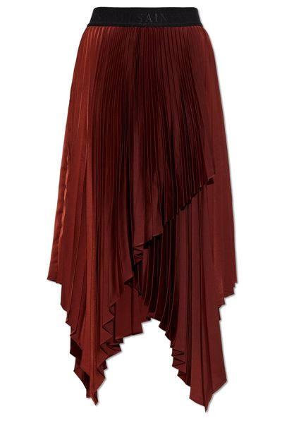 Allsaints Elisa Asymmetric Pleated Skirt