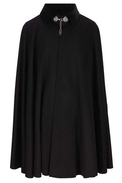 Il Tabarro Pleated Chain-Detail Cape