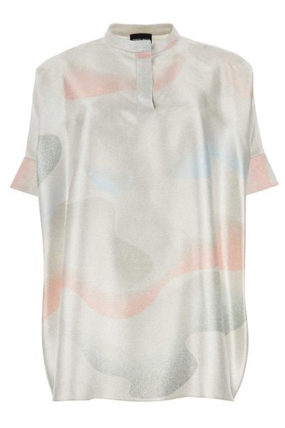 Giorgio Armani Patterned Oversize Shirt