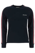 Miu Miu Logo-Embroidered Crewneck Sweatshirt
