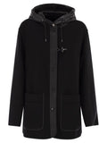 Fay Hooded Wool-Cashmere Pea Coat