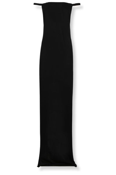 Rick Owens Temple Gown Draped Maxi Dress