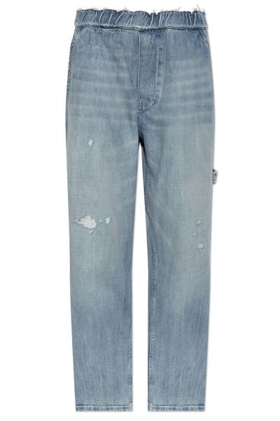 MM6 Maison Margiela Distressed Wide-Leg Jeans