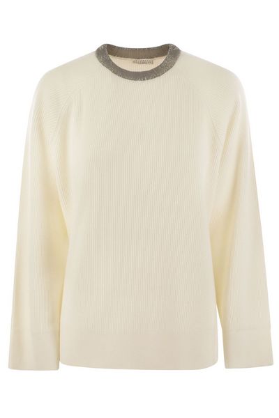 Brunello Cucinelli Crewneck Ribbed Knitted Jumper