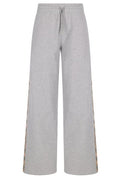 Burberry Wide-Leg Checked Band Drawstring Trousers