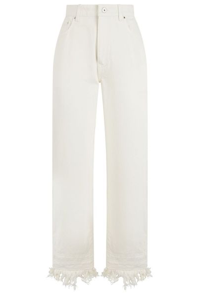 Rabanne High-Rise Fringed Straight Jeans
