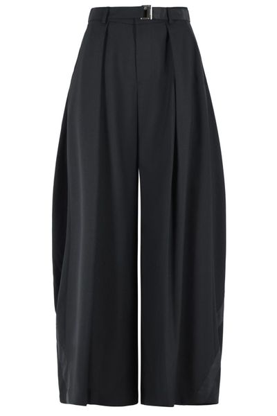 Sacai Pleated Wide-Leg Pants