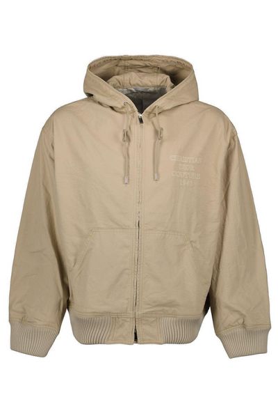 Dior Homme Logo Embroidered ZIp-Up Hoodie