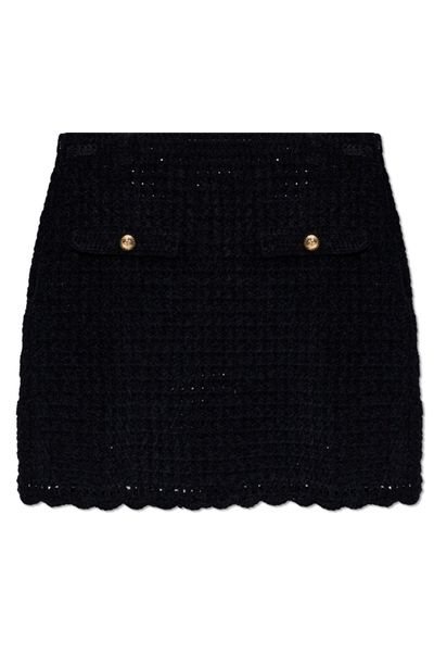 Ganni Crochet Mini Skirt
