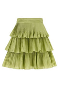 Valentino Ruffled Lettuce Hem Mini Skirt