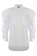 Max Mara Pleiadi Buttoned Ruffle-Sleeved Shirt
