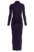 Alaïa Fluid Strass Jersey Draped Dress