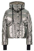 Moncler Grenoble Metallic Hooded Down Ski Jacket