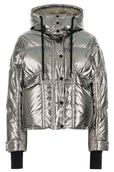Moncler Grenoble Metallic Hooded Down Ski Jacket