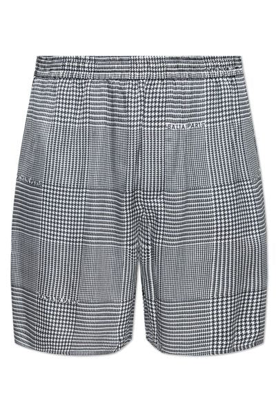 Balmain Houndstooth Patterned Shorts