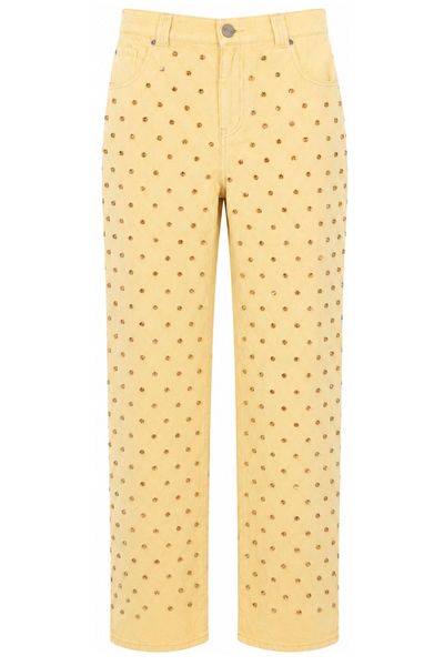 Pinko Studded Straight-Leg Jeans