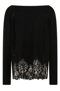 Ermanno Scervino Lace-Trim Sweater