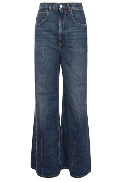 Stella McCartney High-Rise Straight Leg Denim Jeans